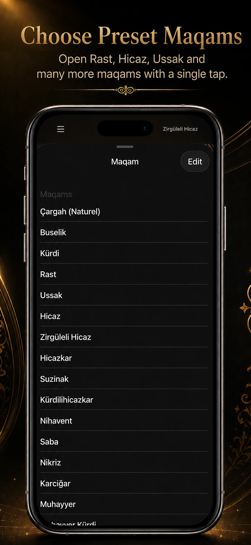 Choose Preset Maqams